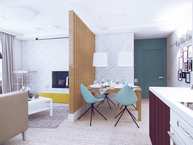 Фотография: Кухня и столовая в стиле Эко, Современный, Декор интерьера, Квартира, Планировки, Хранение, Текстиль, Освещение, Декор, Мебель и свет, Минимализм, Проект недели, Перепланировка – фото на INMYROOM