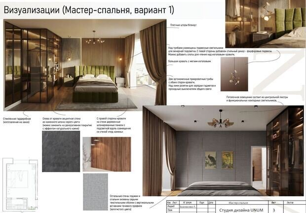 Фото из портфолио Дизайн проект мастер-спальни – фотографии дизайна интерьеров на INMYROOM