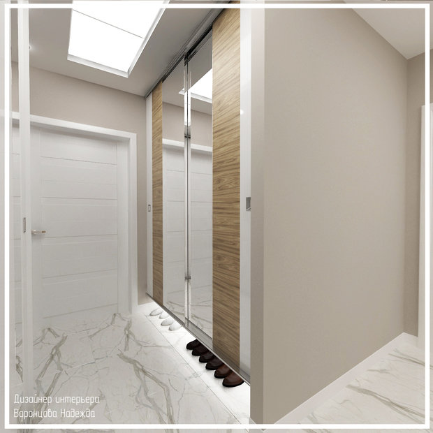 Фото из портфолио Светлая квартира 75 кв.м. – фотографии дизайна интерьеров на INMYROOM