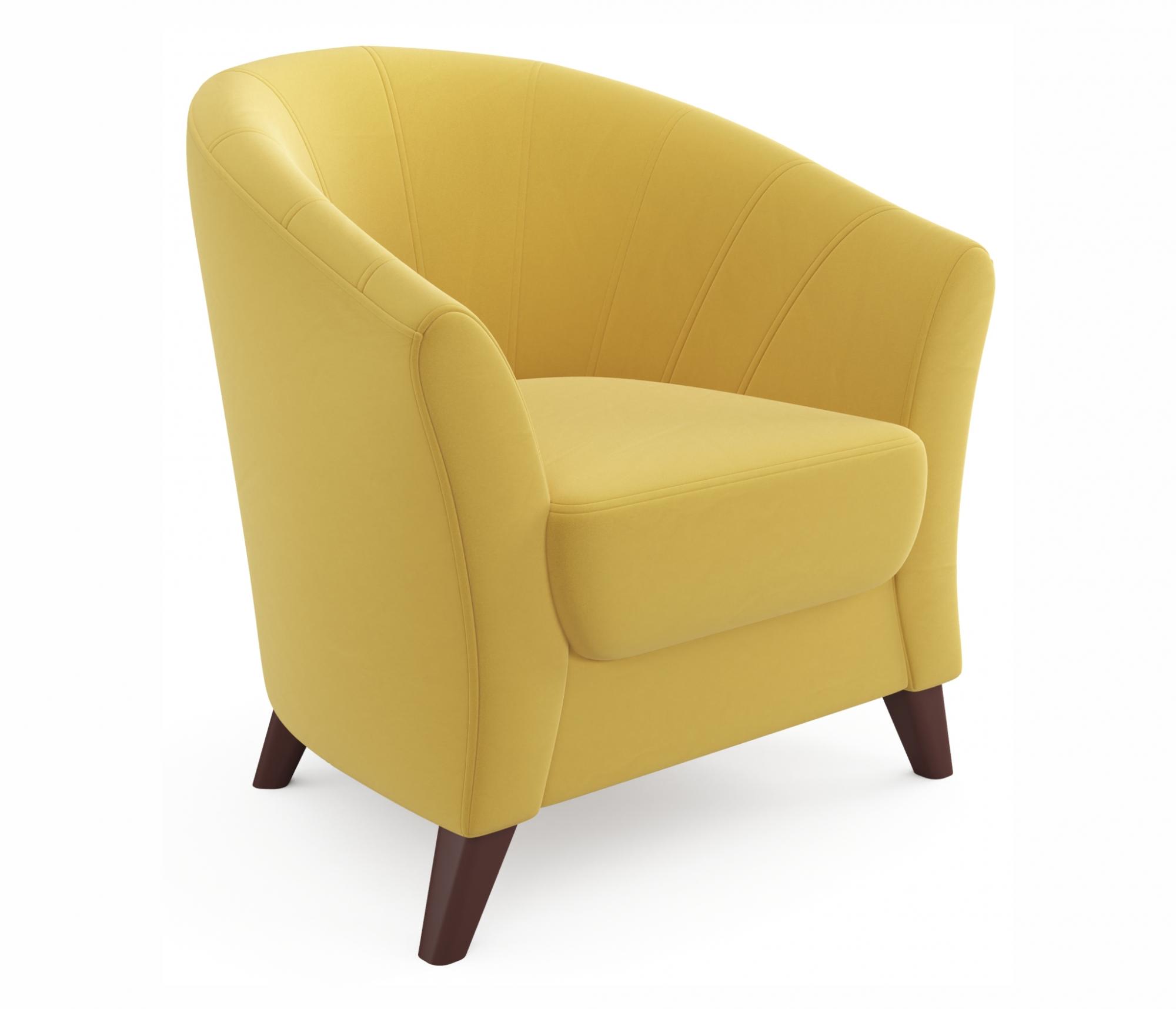 Кресло Line желтого цвета