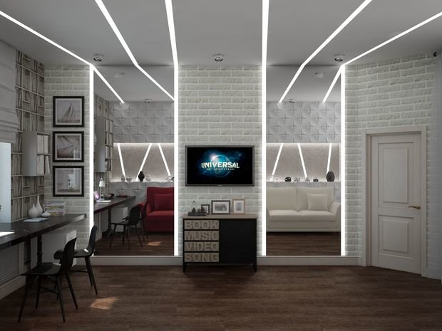 Фото из портфолио Лофт в доме в ЖК "Дом на  Мосфильмовской" – фотографии дизайна интерьеров на INMYROOM