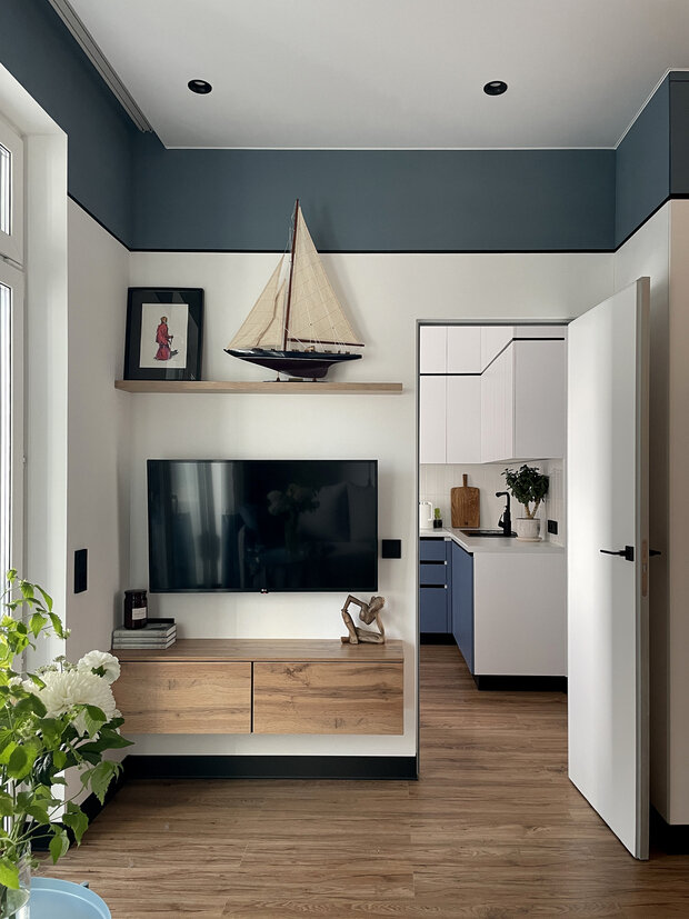 Фотография: Гостиная в стиле Скандинавский, Современный, Минимализм, Эко, Малогабаритная квартира, Квартира, Проект недели, Москва, Монолитный дом, 1 комната, до 40 метров, Иван Чернечков – фото на INMYROOM