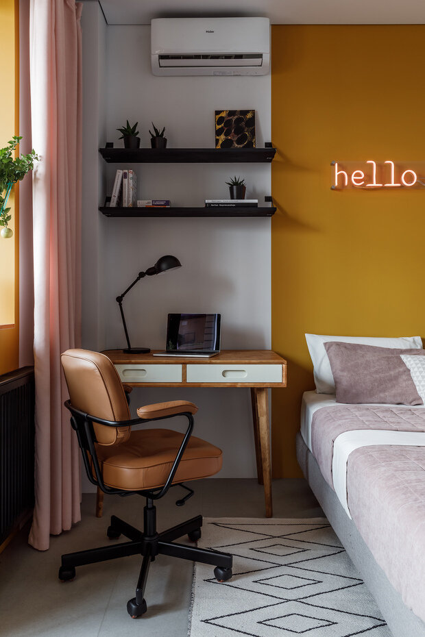 Фотография: Спальня в стиле Современный, Минимализм, Квартира, Проект недели, Ростов-на-Дону, 2 комнаты, 40-60 метров, Виктория Глаз – фото на INMYROOM