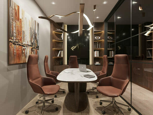 Фото из портфолио Synergy finance office – фотографии дизайна интерьеров на INMYROOM