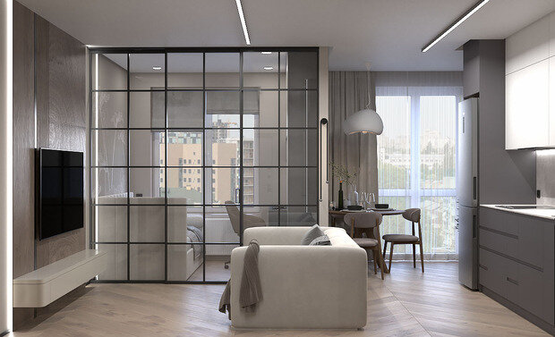 Фото из портфолио Проект 1кв.39 м2 – фотографии дизайна интерьеров на INMYROOM
