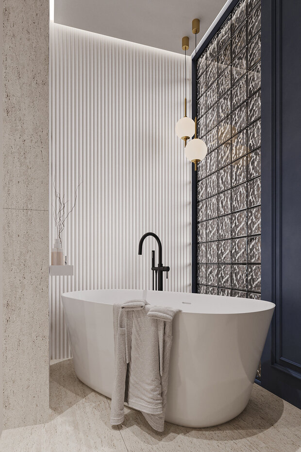 Фотография: Ванная в стиле Современный, Квартира, Студия, Проект дня, Санкт-Петербург, 40-60 метров, VizDiz, Илона Ореховская – фото на INMYROOM