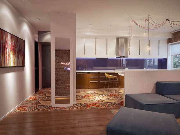 Фото из портфолио Холостятский Loft. Город Пермь. – фотографии дизайна интерьеров на INMYROOM