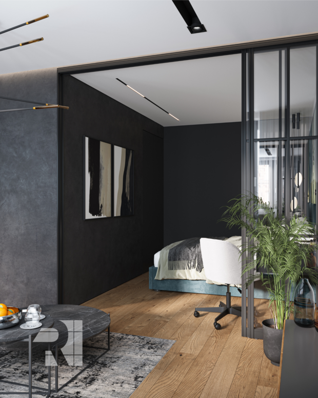 Фото из портфолио Евродвушка в современном стиле – фотографии дизайна интерьеров на INMYROOM
