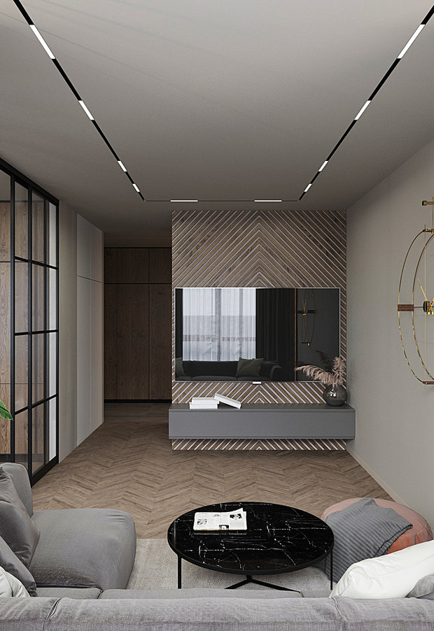 Фото из портфолио 160 м² ЖК Дыхание – фотографии дизайна интерьеров на INMYROOM