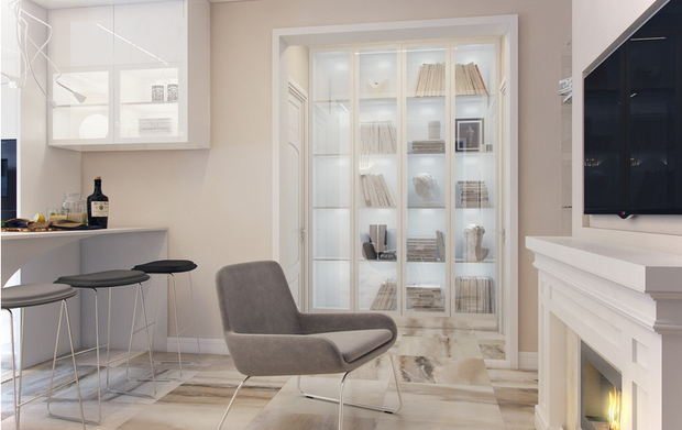 Фотография: Гостиная в стиле Современный, Квартира, Россия, Москва, Санкт-Петербург, Гид, Марина Саркисян, Инна Теджоева, Красногорск, Верхнее Мячково, Зина Броян, Анастасия Бархатова, Екатерина Кокоулина, Михаил Новинский, Мила Колпакова, Ирина Лаврентьева, как объединить кухню и гостиную, совмещение кухни и гостиной – фото на INMYROOM