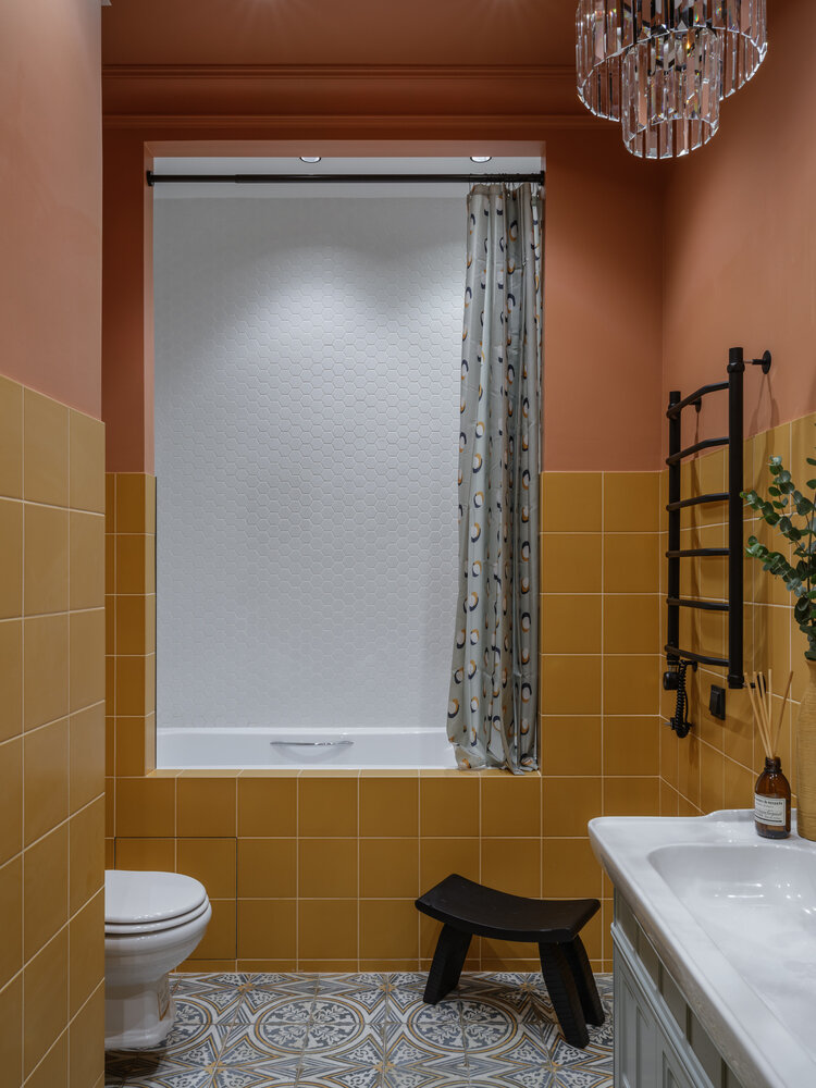 Фотография: Ванная в стиле Современный, Эклектика, Квартира, Проект недели, Москва, Монолитный дом, 4 и больше, Более 90 метров, Кристина Чернова – фото на INMYROOM Фотография: Ванная в стиле Современный, Эклектика, Квартира, Проект недели, Москва, Монолитный дом, 4 и больше, Более 90 метров, Кристина Чернова – фото на INMYROOM