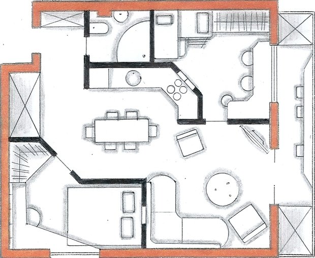Фото из портфолио Мои перепланировки – фотографии дизайна интерьеров на INMYROOM