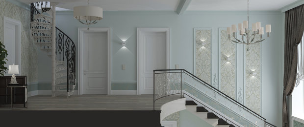 Фото из портфолио Холл "Glamour" – фотографии дизайна интерьеров на INMYROOM