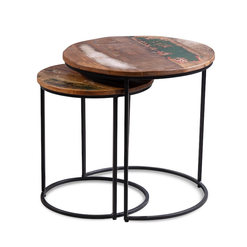 Набор из двух кофейных столиков До коричневого цвета