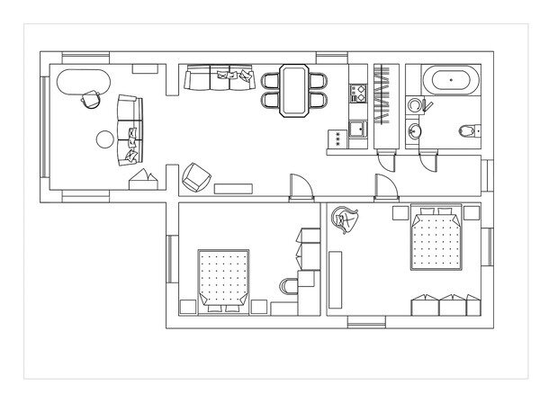 Фотография: Планировки в стиле , Эклектика, Дом, Проект дня, Дом и дача, Кирпичный дом, 60-90 метров, Уфа – фото на INMYROOM