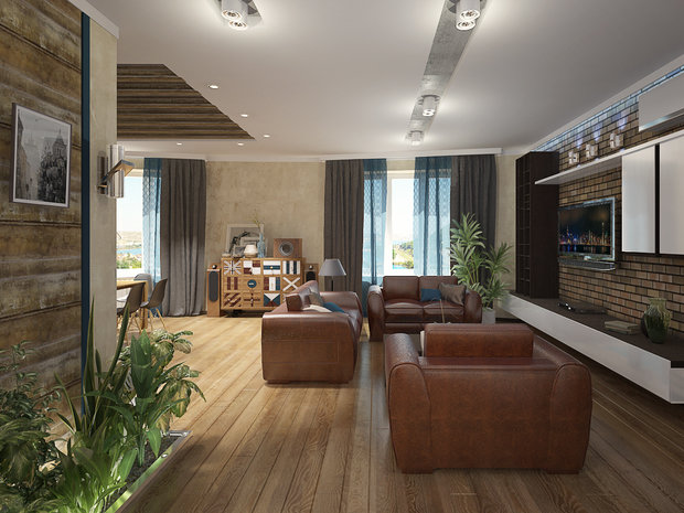 Фото из портфолио Четырехкомнатная квартира в Москве – фотографии дизайна интерьеров на INMYROOM