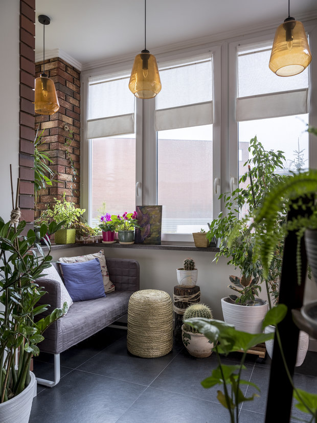 Фотография: Балкон в стиле Скандинавский, Прованс и Кантри, Эклектика, Квартира, Проект дня, Эко, Московская область, Татьяна Безверхая, 2 комнаты, 60-90 метров, Монолитно-кирпичный, TB Design – фото на INMYROOM