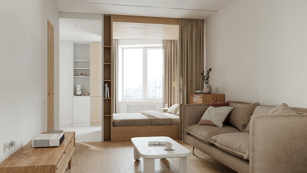 Фото из портфолио Однокомнатная квартира СПб, 45 м2 – фотографии дизайна интерьеров на INMYROOM