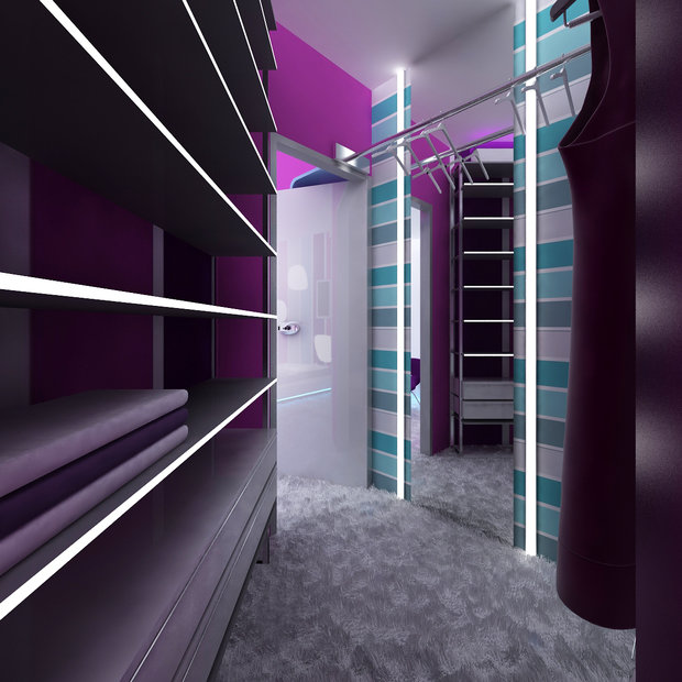 Фотография: Гардеробная в стиле Современный, Хай-тек, Дом, Минимализм, Проект недели – фото на InMyRoom.ru