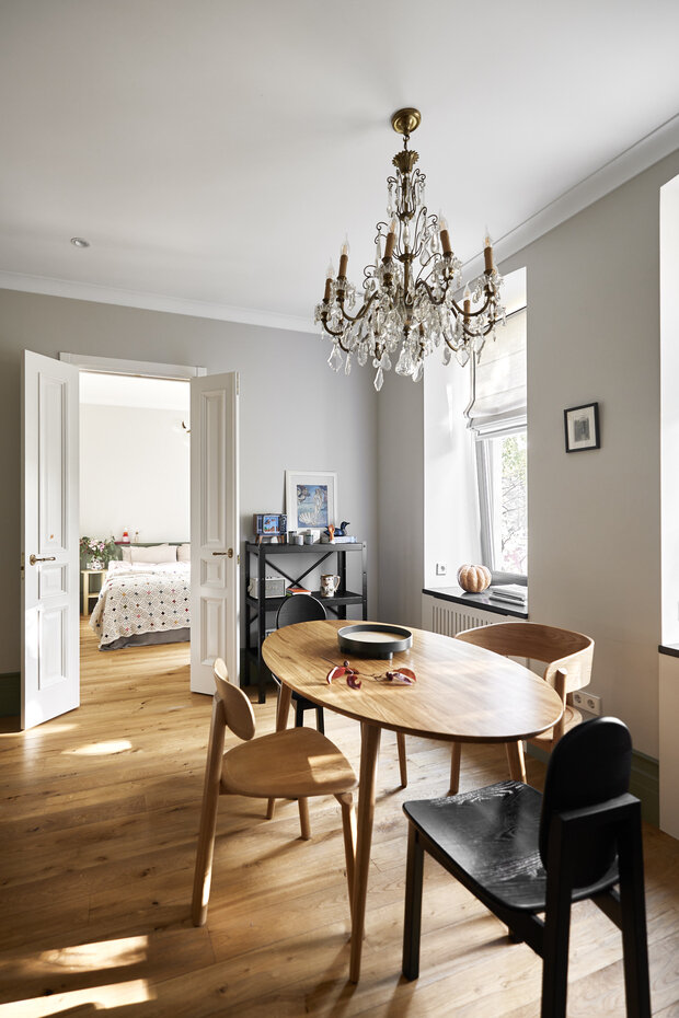 Фотография: Кухня и столовая в стиле Скандинавский, Современный, Минимализм, Винтажный, Квартира, Проект недели, Санкт-Петербург, Кирпичный дом, 3 комнаты, 60-90 метров, DSGN HUB – фото на INMYROOM