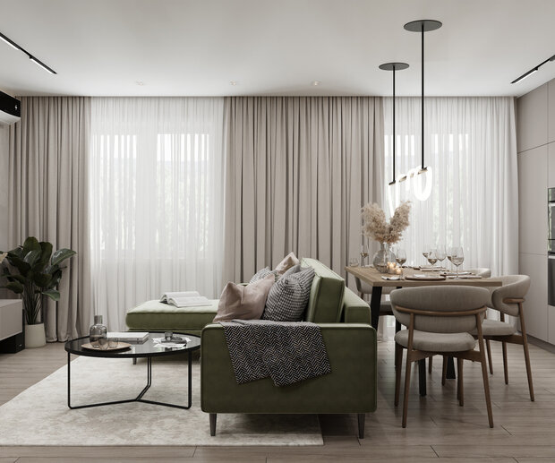 Фото из портфолио Гостиная с интересными решениями – фотографии дизайна интерьеров на INMYROOM