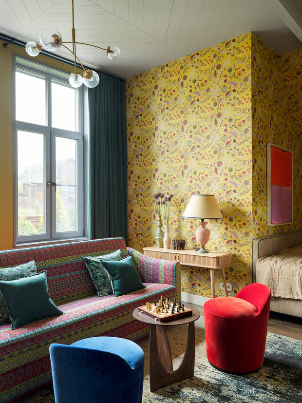 Фотография: Спальня в стиле Восточный, Эклектика, Винтажный, Дом, Проект недели, Дача, Подмосковье, Дом и дача, Московская область, 4 и больше, Более 90 метров, Юлия Русских – фото на INMYROOM