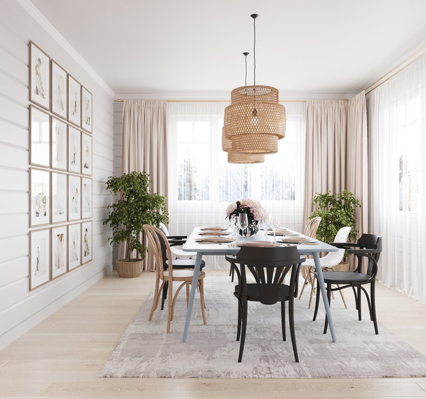 Фотография: Кухня и столовая в стиле Эклектика, Современный, Дом, Проект недели, Санкт-Петербург, Дом и дача, Елена Иванова, 4 и больше, Более 90 метров – фото на INMYROOM