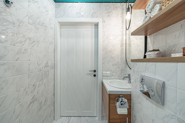 Фотография: Ванная в стиле Скандинавский, Современный, Квартира, Проект дня, 3 комнаты, 60-90 метров, Симферополь, Татьяна Петрова – фото на INMYROOM
