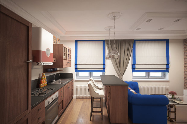 Фото из портфолио Американский лофт – фотографии дизайна интерьеров на INMYROOM