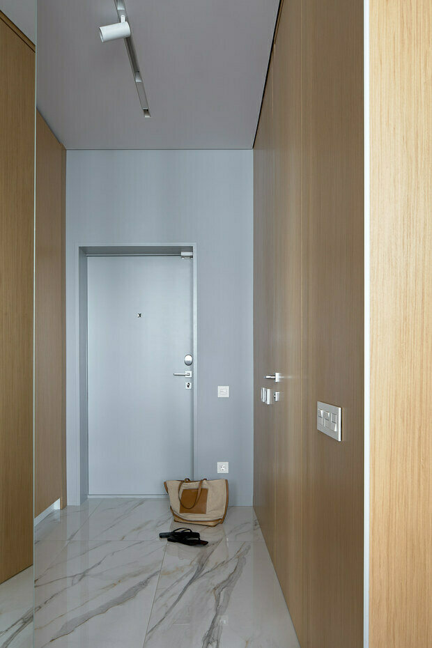 Фотография: Прихожая в стиле Современный, Минимализм, Эко, Квартира, Проект недели, Монолитный дом, 2 комнаты, 40-60 метров, Студия дизайна интерьеров Алексея Сушкова, Алексей Сушков, Белгород – фото на INMYROOM