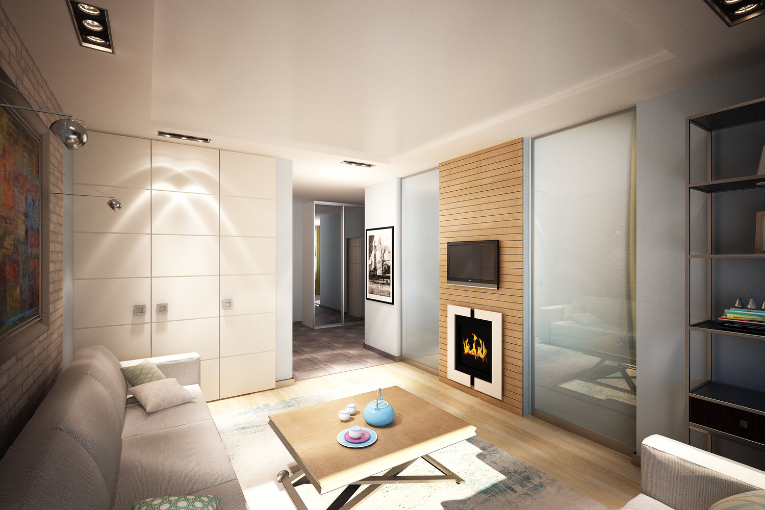 Фотография: Гостиная в стиле Лофт, Квартира, Дома и квартиры, Проект недели – фото на INMYROOM