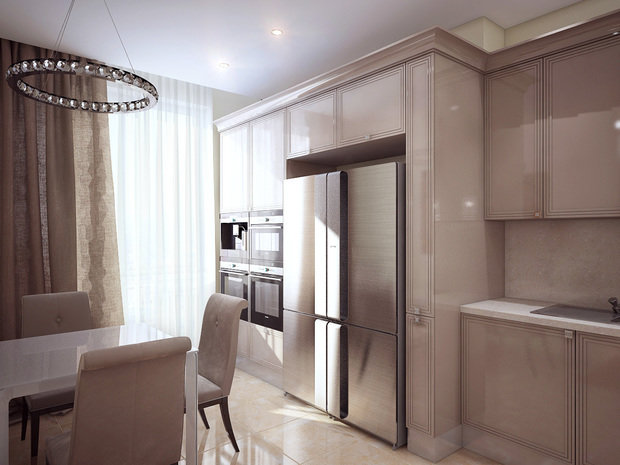 Фото из портфолио Бежевая неоклассика – фотографии дизайна интерьеров на INMYROOM