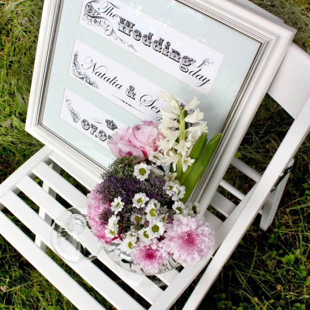 Фотография: Аксессуары в стиле Классический, Современный, Декор интерьера, Праздник, Декор свадьбы, Картина – фото на INMYROOM