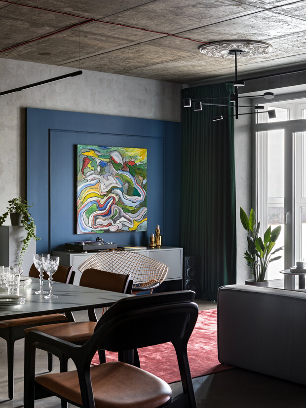 Фотография: Гостиная в стиле Лофт, Современный, Эклектика, Квартира, Проект дня, Беларусь, Минск, 3 комнаты, 60-90 метров, Винтажный, Dizzo Design – фото на INMYROOM