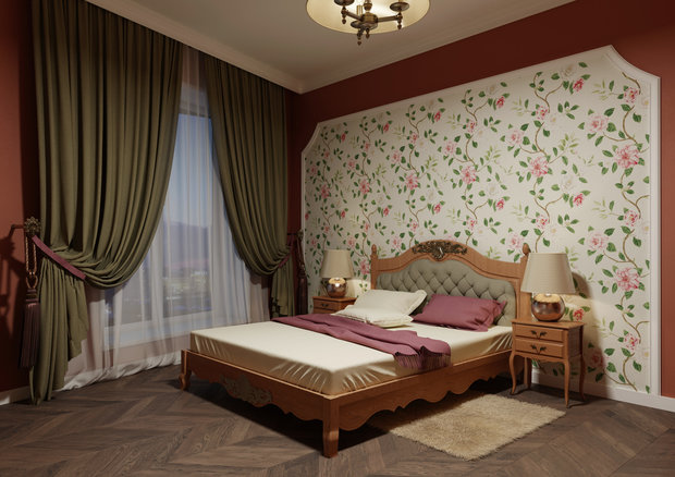 Фотография: Спальня в стиле Классический, Квартира, Проект недели, Москва, Монолитный дом, 4 и больше, Более 90 метров, Юлия Панфилова – фото на INMYROOM