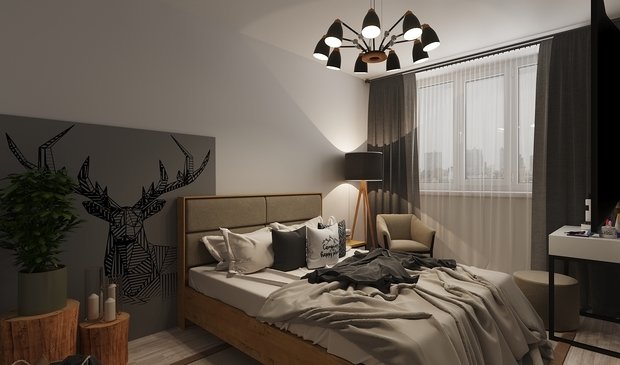 Фото из портфолио Спальня – фотографии дизайна интерьеров на INMYROOM