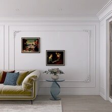 Фото из портфолио Гостиная-кухня Неоклассика – фотографии дизайна интерьеров на INMYROOM