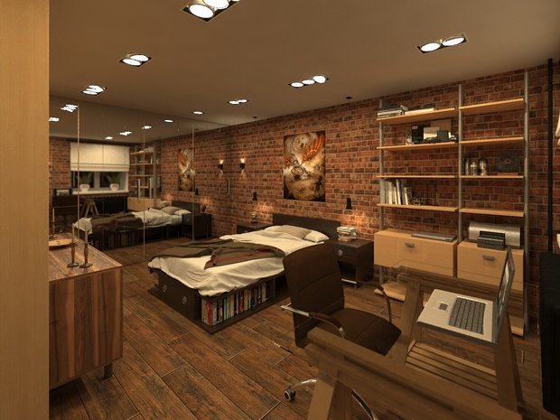 Фото из портфолио Под лофт – фотографии дизайна интерьеров на INMYROOM