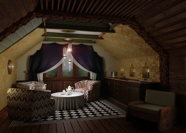 Фото из портфолио Частный «Spa-dom» в колониальном стиле – фотографии дизайна интерьеров на INMYROOM