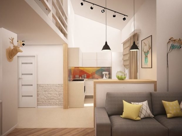 Фото из портфолио Квартира с антресольным этажом в г. Королев – фотографии дизайна интерьеров на INMYROOM