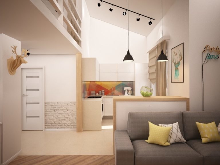 Фото из портфолио Квартира с антресольным этажом в г. Королев – фотографии дизайна интерьеров на INMYROOM Фото из портфолио Квартира с антресольным этажом в г. Королев – фотографии дизайна интерьеров на INMYROOM