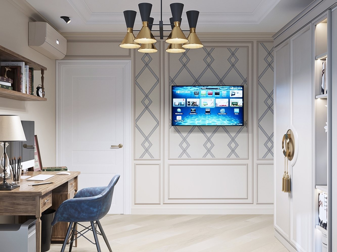 Фото из портфолио Лёгкая классика с яркими акцентами – фотографии дизайна интерьеров на INMYROOM Фото из портфолио Лёгкая классика с яркими акцентами – фотографии дизайна интерьеров на INMYROOM