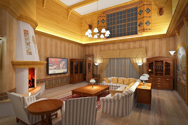 Фотография: Гостиная в стиле Прованс и Кантри – фото на INMYROOM