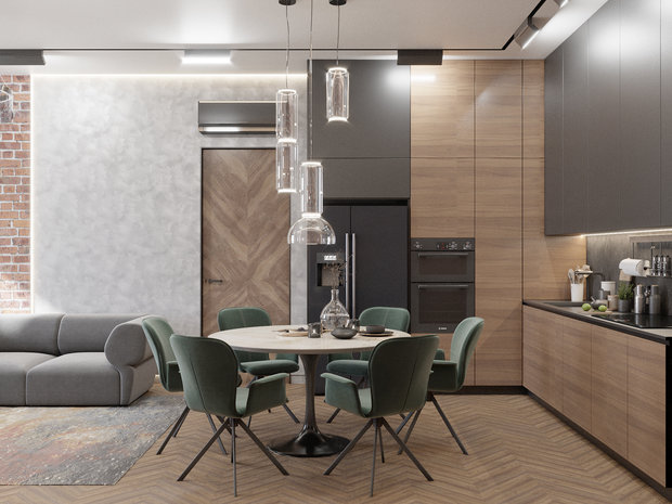 Фото из портфолио Квартира 133 кв.м – фотографии дизайна интерьеров на INMYROOM