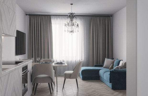 Фото из портфолио ЖК Два дома – фотографии дизайна интерьеров на INMYROOM