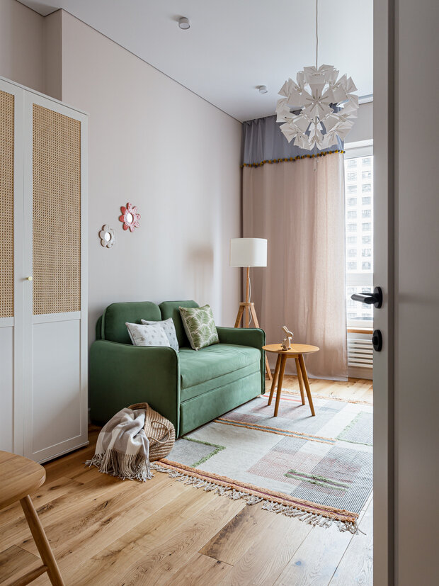 Фотография: Кабинет в стиле Современный, Джапанди, Квартира, Проект дня, Екатеринбург, 2 комнаты, 60-90 метров, Анастасия Заркуа – фото на INMYROOM