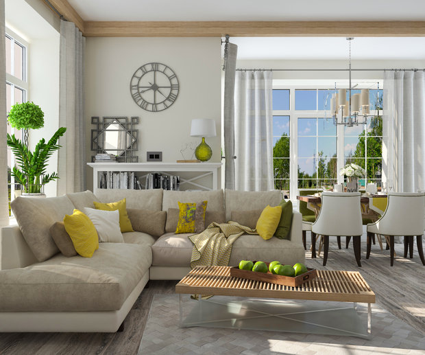 Фото из портфолио Гостиная "Bright colours" – фотографии дизайна интерьеров на INMYROOM