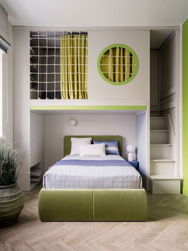 Фотография: Детская в стиле Современный, Квартира, Проект дня, Москва, Сталинка, Кирпичный дом, 3 комнаты, 60-90 метров, Татьяна Отич – фото на INMYROOM