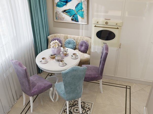 Фото из портфолио Лёгкая классика с яркими акцентами – фотографии дизайна интерьеров на INMYROOM