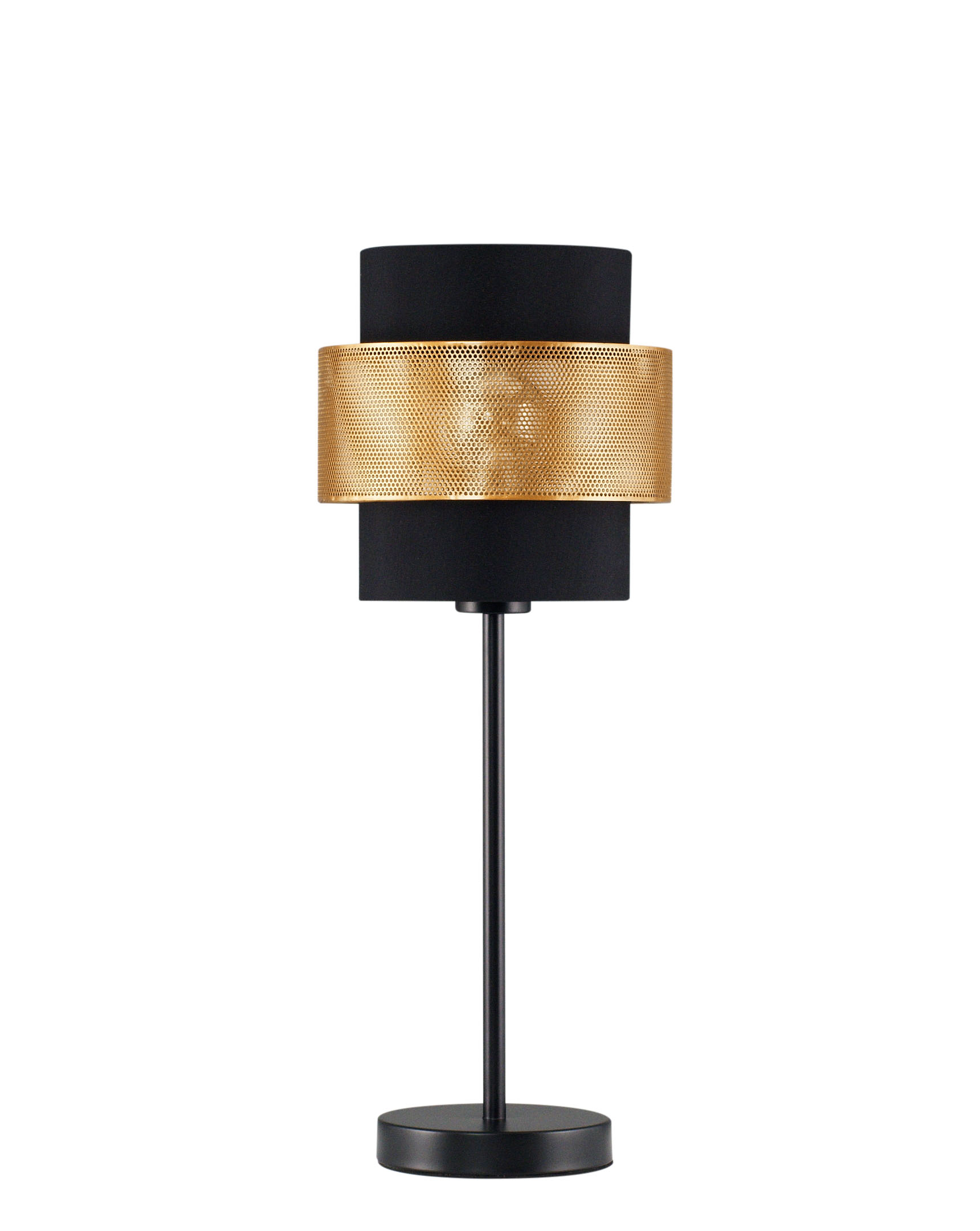 Лампа настольная Gela черно-золотого цвета